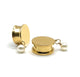 Pearl Gold Dangle Plugs