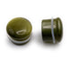 Lime Green Cats Eye Glass Single flared Plug