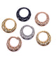 Stunning Geometric Round Hoop Hangers / Weights