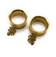 Gold Monstera Plant Dangle Tunnels / saddles