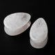 Cloudy Quartz Stone Teardrop Plug