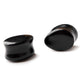Tear Drop Black Obsidian Stone Plugs