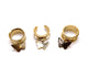 Gold Butterfly Dangle Tunnels / saddles