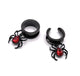 Halloween Black Spider Dangle Tunnels / saddles