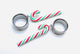 Red Green & White Christmas Candy Cane Dangle Tunnel