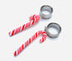 Red & White Christmas Candy Cane Dangle Tunnel