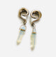 White Opal Glass Ear Hangers / Weights
