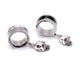 Silver Skull Halloween Dangle Tunnels