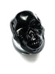 Black Skull Glass Plug