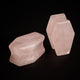 Pink Rose Quartz stone Halloween Coffin Glass Plug