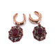 Luxury Maroon and Rose Gold Crystals Dangle Saddles