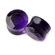 Purple Faceted Glass Plug